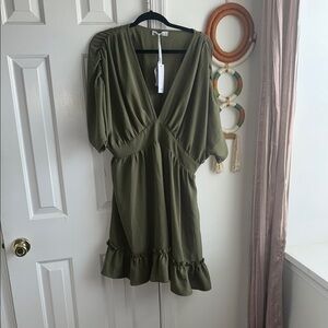 Grace Karin Olive Mini Dress
